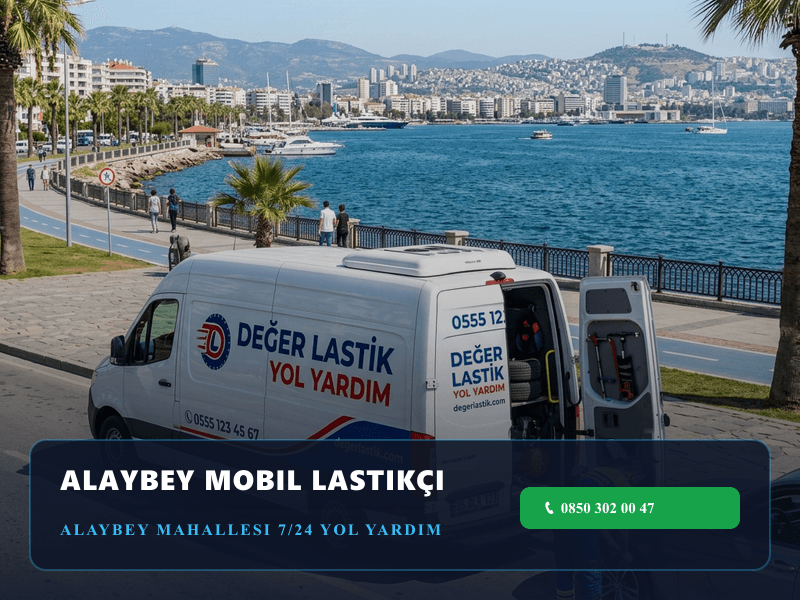 Alaybey Lastikçi için Karşıyaka mobil lastik ve yol yardım aracı