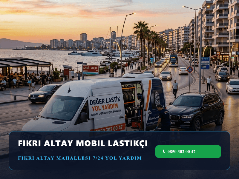 Fikri Altay Lastikçi için Karşıyaka mobil lastik ve yol yardım aracı