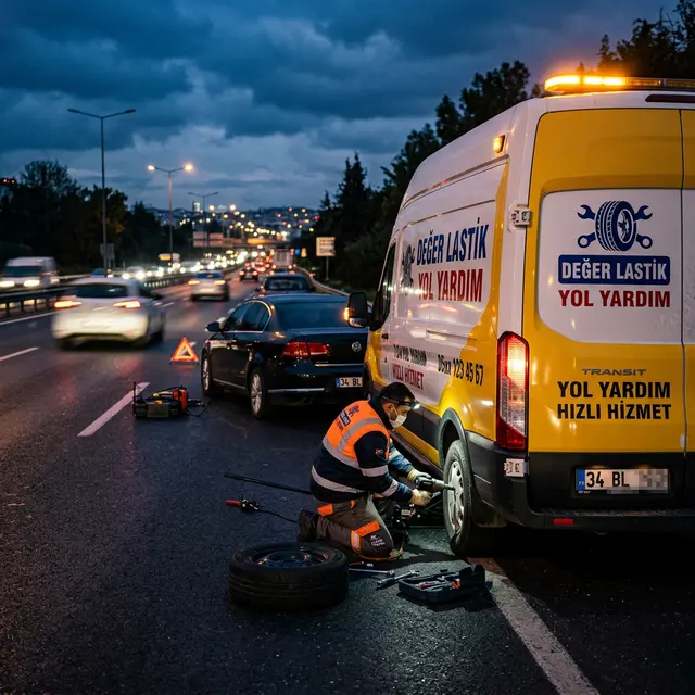 Karşıyaka mobil lastik değişimi ve oto lastik yol yardım aracı